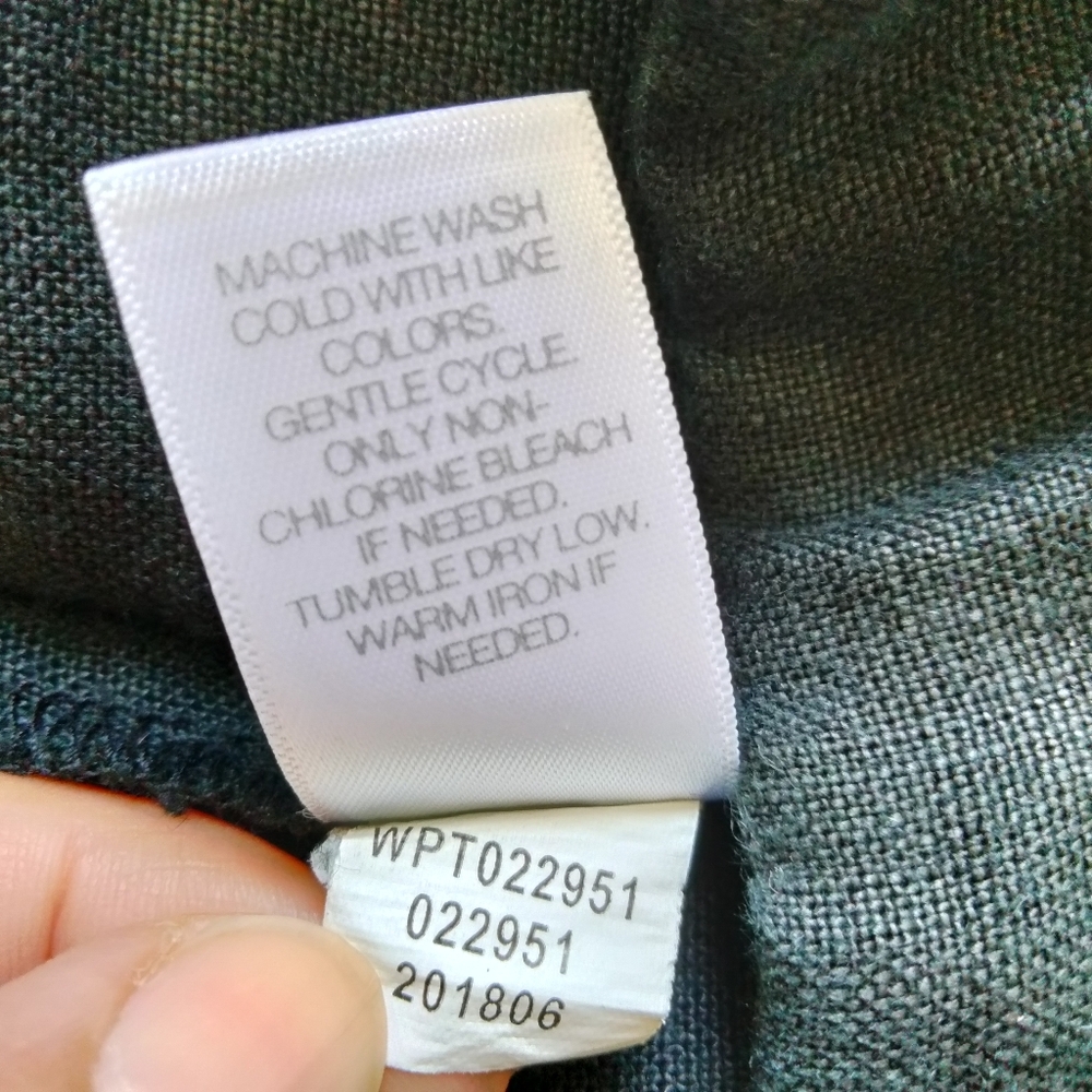 J.Jill Love Linen Women's Size Small Cropped Pull On Black Pants w/ Pockets - Picture 8 of 12